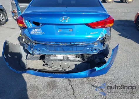 2018 Hyundai Elantra Sport z USA, uszkodzony, nr VIN KMHD04LB2JU598510